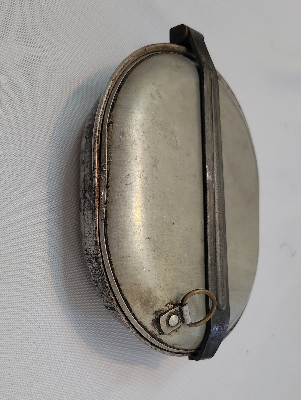 WWI Antique Metal Canteen Pouch - Aluminum